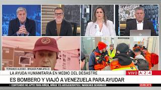 📢 LA AYUDA ARGENTINA A VENEZUELA: FERNANDO ALESSIO ES BOMBERO Y VIAJÓ JUNTO A OTROS PARA AYUDAR