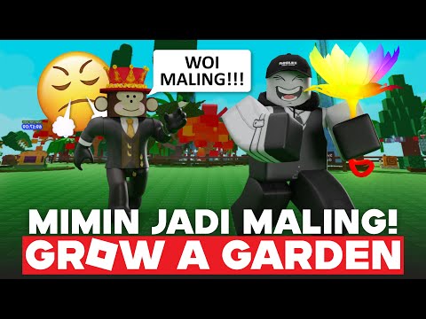 MIMIN JADI MALING DI GAME INI SAMPAI KAYA!!! GROW A GARDEN