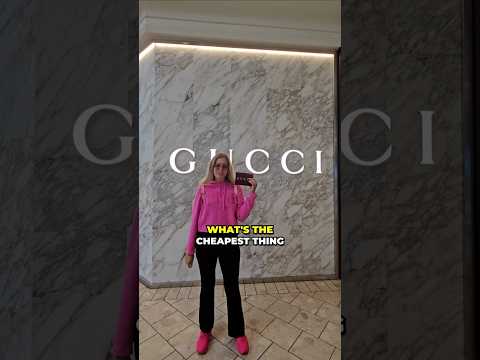 Cheapest Thing in Gucci? ๐คฏ #luxury #fashion #money #gucci
