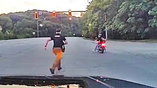 Man Runs Out of Gas While Fleeing from Deputies on Stolen Motorcycle