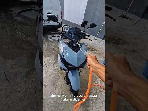 Köpükleyip her yerine su tuttuk , motor , çin malı #motorcycle