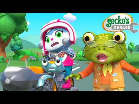 Kat’s Ride Gets Stuck! Grandma to the Rescue! | Gecko's Garage 🚚 | Toddler Fun Learning