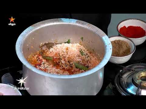 Chef Dhamu's signature dish | Prawn biryani & Mutton Chops | Cooku with Comali 6