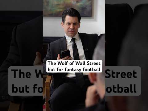 The Wolf of Wall Street but for fantasy football #shorts #fantasyfootball #wolfofwallstreet