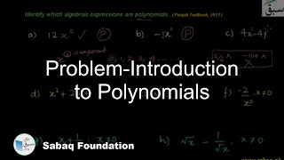 Problem-Introduction to Polynomials