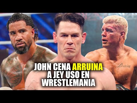 JOHN CENA ARRUINA A JEY USO EN WRESTLEMANIA 41 | ROMAN REIGNS vs CM PUNK vs SETH ROLLINS EN WWE