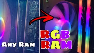 How To Turn ANY RAM Into *RGB RAM* For $20! (EZDIY-Fab RGB Ram cover guide and review)