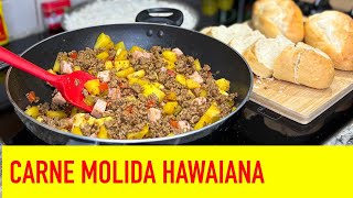 CARNE MOLIDA  ¿Vas a hacer Carne Molida?  haz  rica receta con carne molida a la hawaiana 🍍 👌