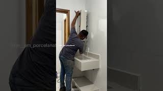 #acabamento #bancadanolavabo #lavatorio #porcelanataria #acabamentofino