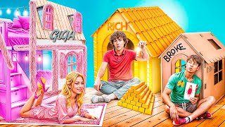 On A Construit Une Pièce Secrète ! Chambre Secrète Fauchée VS Riche VS Giga Riche