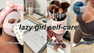 LAZY GIRL MAINTENANCE ROUTINE | easy self-care, how to be productive when you don't want to