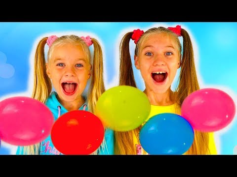 Las Ratitas Sisters Lika and Alisa Learn Balls Toys with Magic Musical drum!!!