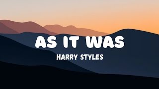 Harry Styles - As It Was (Lyrics)