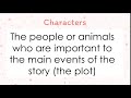 Analyzing Story Elements and Settings