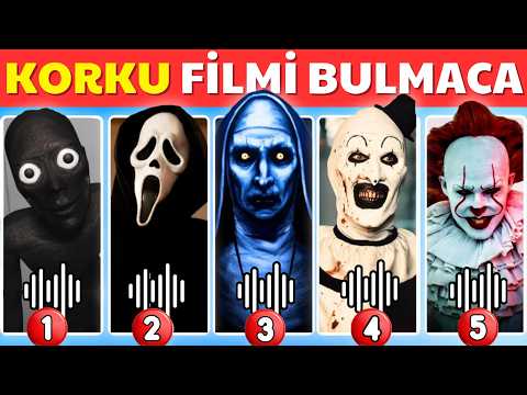 Korku Filmi Karakterlerini Ses ve Emojilerden Tahmin Et! 😱🔪Halloween Quiz | Wednesday, M3GAN, Chucky