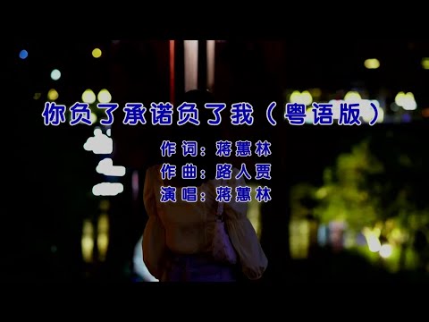 你负了承诺负了我 (粤语版) 蒋蕙林-伴奏 KARAOKE