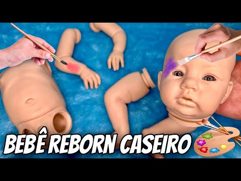 BEBÊ REBORN CASEIRO! VOU PINTAR UM NOVO BEBÊ REBORN! PAPAI REBORN PETER TOYS