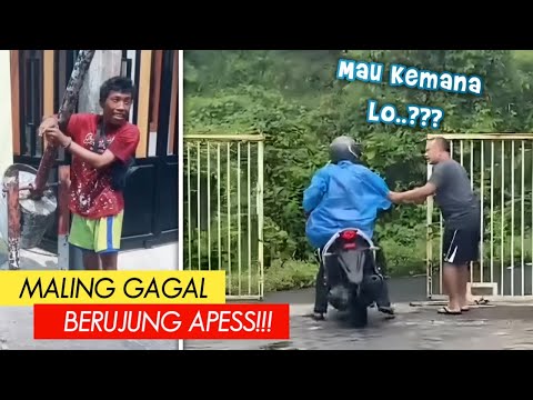 Maling Motor NgeLag Dijebak Warga..!! Deretan Aksi Maling Gagal Yang Berujung Apes!! - Pt.13