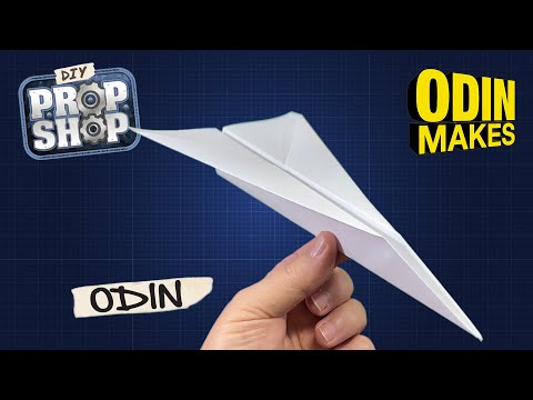 Odin Makes presents: DIY Prop Shop - making a paper airplane!