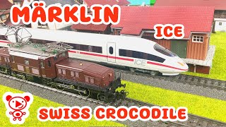 SUPER FAST ICE TRAIN & SWISS CROCODILE! Märklin Trains for Kids