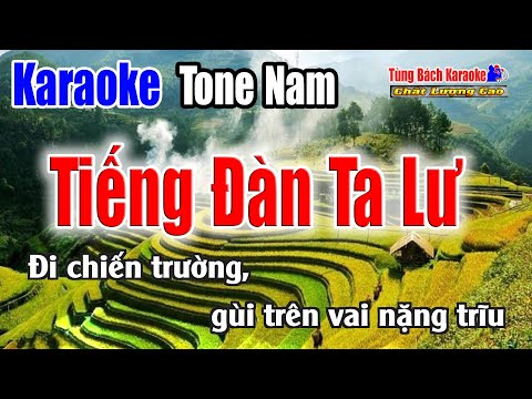 Tiếng Đàn Ta Lư || Karaoke Beat Chuẩn ( Tông Nam ) Karaoke Nhạc Sống Tùng Bách