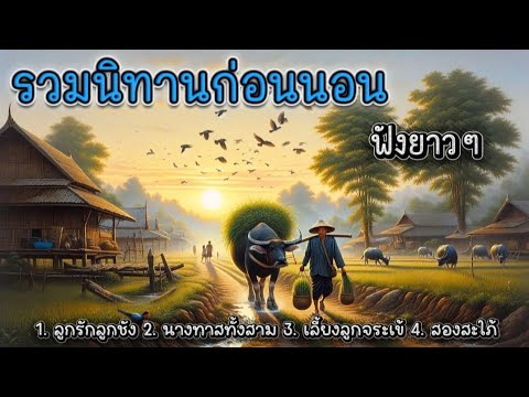 รวมนิทานก่อนนอน ฟังยาวๆ💤ไม่มีโฆษณา😴ฟังเพลินกลับปุ๋ย ๆ🥱🌴😪
