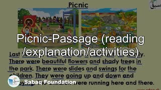 Picnic-Passage (reading /explanation/activities)