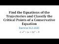 Understanding Conservative Equations and Critical Points
