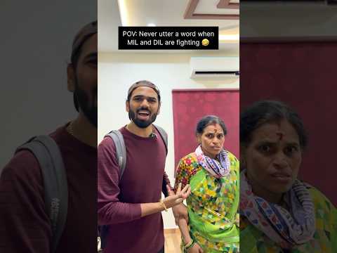 Never utter a word when MIL and DIL are fighting ๐คฃ #viral #shorts #trending #sujimummu #comedy