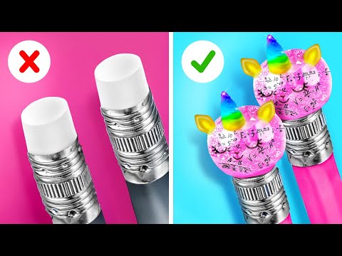 RICH vs POOR SCHOOL HACKS! 🎨✏️ Satisfying & Smart Art Ideas? We Have Them!