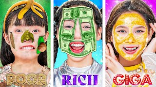 Những Cô Gái Nghèo Vs Giàu Vs Siêu Giàu Trong Tiệm Làm Đẹp!