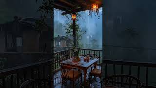 Heavy rain sounds for sleeping 💐🌹🍂🌷🌸 | Rainstrom and thunder ⛈️🌩️| @relaxinglife705