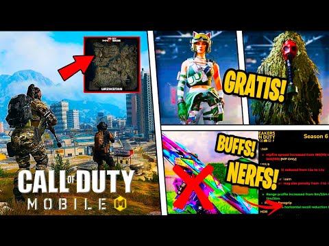OTIMA NOTICIA! NOVO MAPA BR + NOVA MOVIMENTACAO + SKIN GRATIS E BUFFS E NERFS NO CALL OF DUTY MOBILE