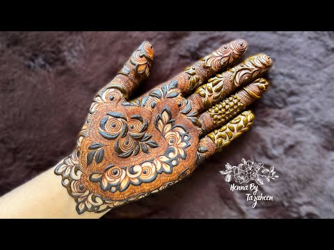 Very beautiful intricate Mehndi Design || Beautiful Henna Design | @TazaheenArt