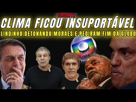 URGENTE DOMINGÃO COMEÇA QUENTE LINDINHO DETONANDO MORAES E APOIADORES DE INÁCIO PEDINDO FIM DA GLOBO