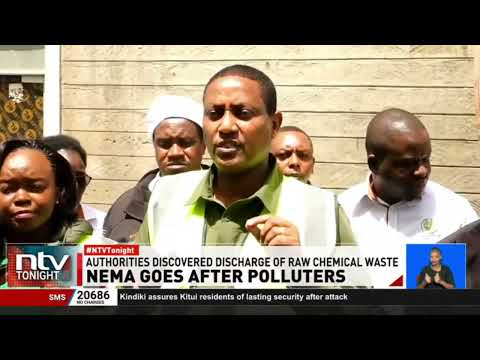 YouTube video thumbnail: Government Launches Fresh Crackdown on Industries Polluting Nairobi River, Shuts Down One Factory