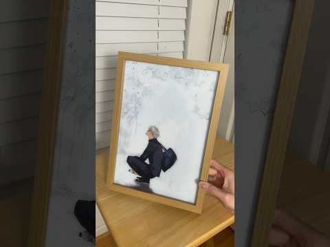My anime art has a secret…🤫 wait for it light up!!