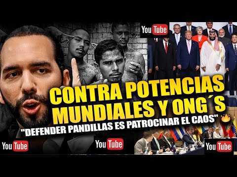 🚨¡BUKELE CONTRA EL MUNDO! respuesta a potencias y ONG´s: "DEFENDER P4NDILL4S ES PATROCINAR EL CA0S"🔥