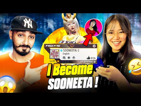I Become Sooneeta in Free Fire Prank Gone Wrong On Biggest Youtuber 🙄 Garena Free Fire