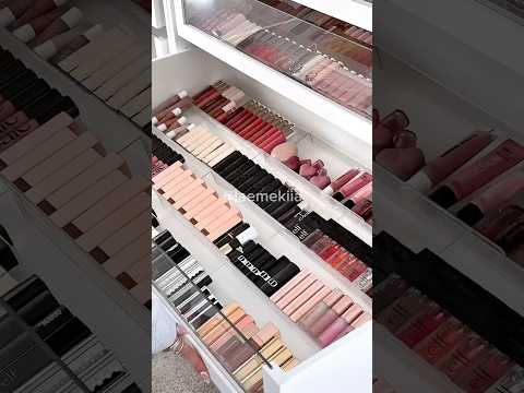 let’s organize my lipstick collection🖤part II #makeup #organization #makeupcollection #asmr #shorts