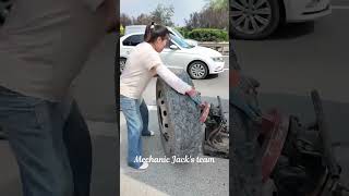 Female Mechanic Truck Tire Replacement!!!