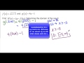 Function Composition and Domains