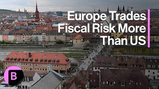 YouTube video thumbnail: Europe Trades Fiscal Risk More Than US: 3-Minutes MLIV