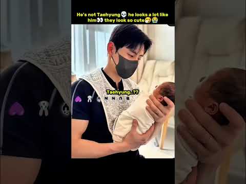 He's not our Taehyung💀 he looks a lot like him👀 they look so cute🤧😭 #taehyung #shorts #youtubeshorts
