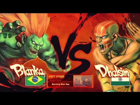 Blanka vs Dhalsim - Street Fighter IV