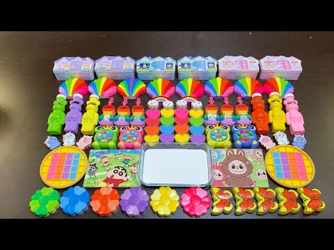 🌈 RAINBOW SLIME 🌈 ASMR Mixing Many Things into GLOSSY Slime Slime Compilation