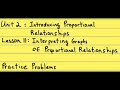 Understanding Constant of Proportionality