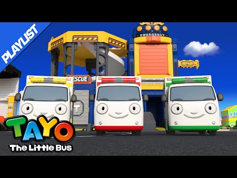 [Playlist] Rescue Team Songs Compilation | Ambulance | Fire Truck | Police Car | Tayo the Little Bus