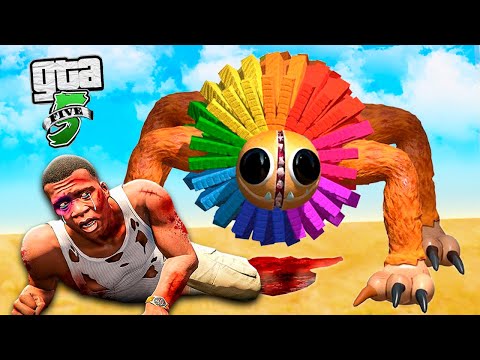 O MONSTRO YARNABY CHEGOU no GTA 5 ! Poppy Playtime