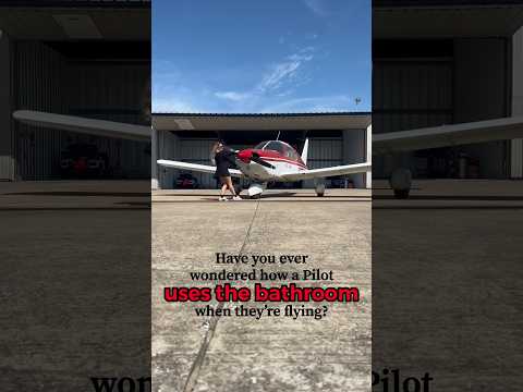 How does a #pilot use the bathroom? #airplane #flying #travel #aviation #shorts